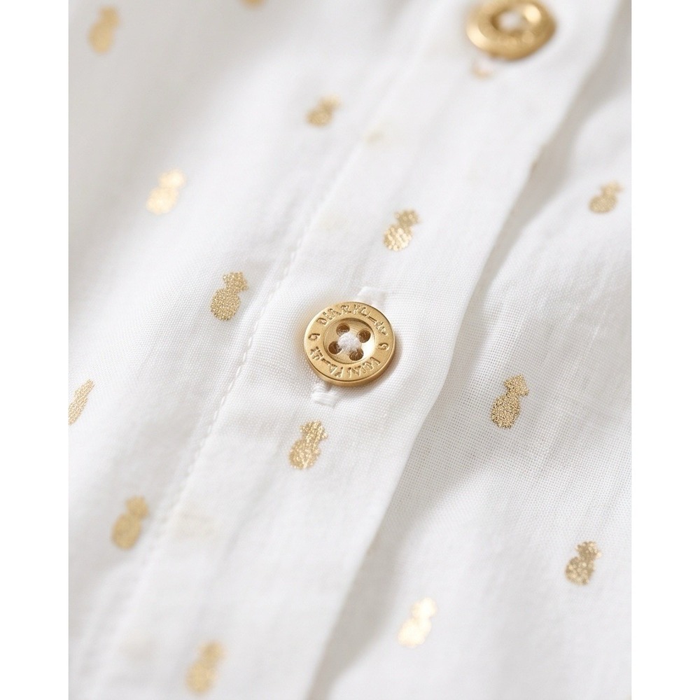 Lilly Pulitzer Branson White button down top Size XL - Picture 2 of 4